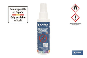 Repelente de insectos | Protección duradera contra mosquitos y otros insectos | Uso seguro para toda la familia | Capacidad: 100 ml | Uso no profesional