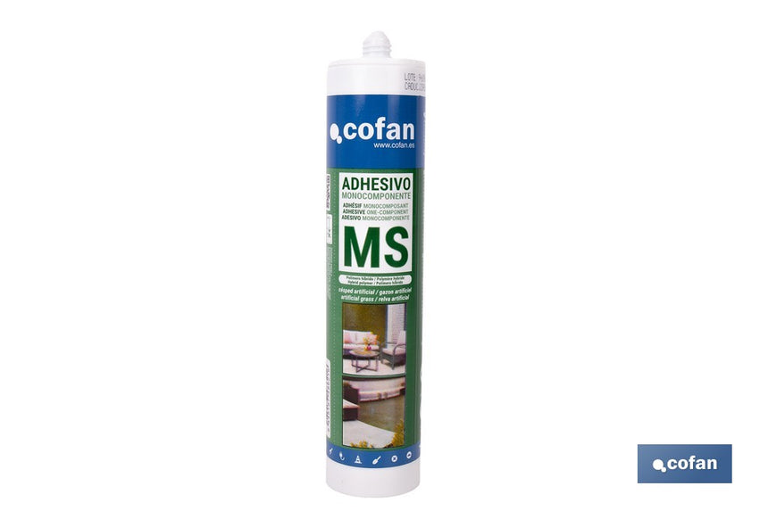 Adhesivo MS monocomponente verde para césped artificial de 290 ml – Alta adherencia y resistencia exterior