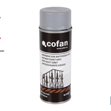 Pintura en spray Imprimación | Color Gris | Antióxido | Envase de 400 ml