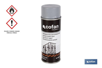 Pintura en spray Imprimación | Color Gris | Antióxido | Envase de 400 ml