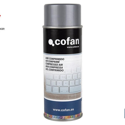 Aire comprimido en spray 400 ml | Limpieza en seco | Si el envase se invierte, el aire que expulsa sale congelado
