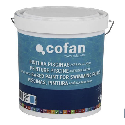 Pintura al agua para piscinas | Resistente a productos de limpieza | Previene la formación de algas