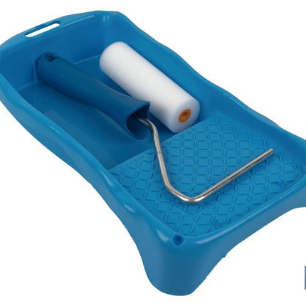 Kit de esmaltar compuesto de rodillo de espuma y cubeta | Medidas de la cubeta 16 x 31 | Medidas del rodillo 11 cm
