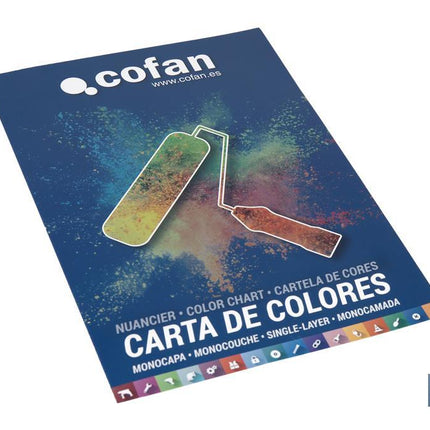 Carta de Colores para Pintura Plástica Monocapa con 40 Muestras de Color