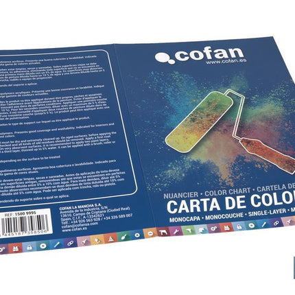 Carta de Colores para Pintura Plástica Monocapa con 40 Muestras de Color