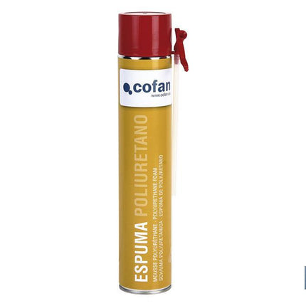 Espuma de Poliuretano | Aerosol 750 ml | Aplicación Manual por cánula expansible 45 L