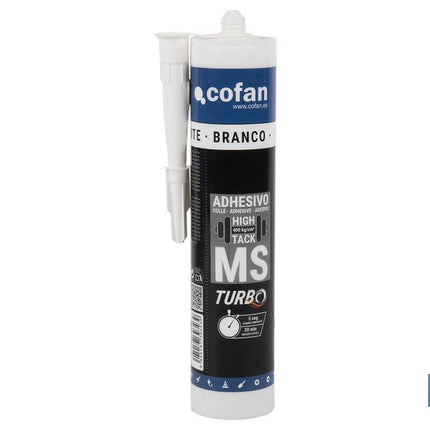 Adhesivo MS turbo extrafuerte en color blanco | Unión resistente y duradera | Envase: 290 ml