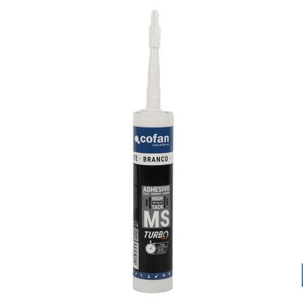 Adhesivo MS turbo extrafuerte en color blanco | Unión resistente y duradera | Envase: 290 ml