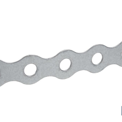 Rollo de Cinta Perforada de Acero Galvanizado | Medidas: 17 mm x 0,8 mm x 10 m