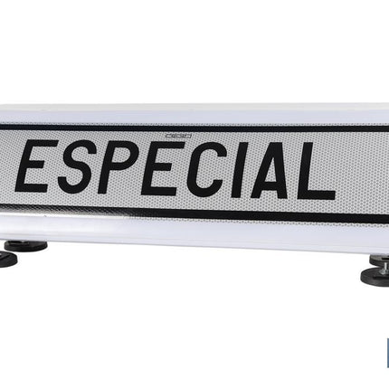 Cartel avisador acompañamiento vehículo Especial V21 | Material: resina