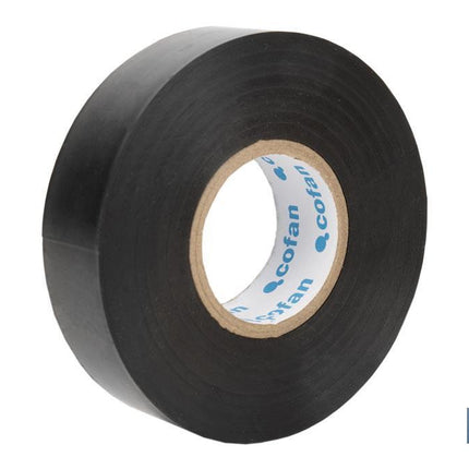 Cinta Aislante 180 Micras | Color negro | Resistente al voltaje, al calor y a diferentes ácidos y alcalinos 10 uds