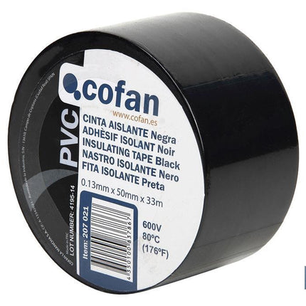 Cinta aislante 130 micras | Color negro | Resistente al voltaje, al calor y a diferentes ácidos y alcalinos