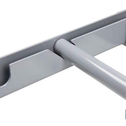 Set expositor de cuerdas y cadenas con barra de carga | Material: acero | Medidor integrado para bobinas | Organización eficiente y segura | Medidas: 50 x 1000 x 70 mm