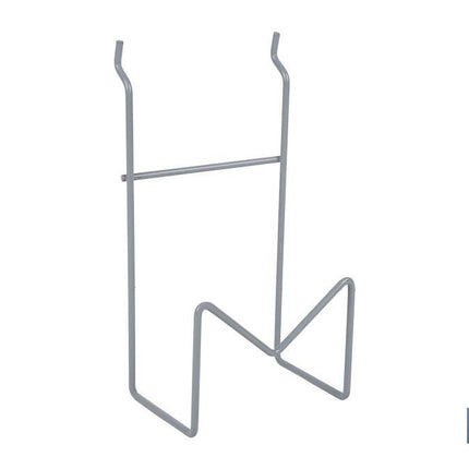 Soporte para amoladoras | Diseño ligero y adaptable | Color: gris claro | Adecuado para expositores Cofan | Medidas: 110 x 80 x 200 mm