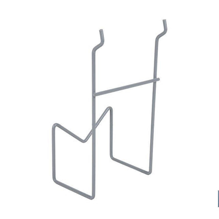 Soporte para amoladoras | Diseño ligero y adaptable | Color: gris claro | Adecuado para expositores Cofan | Medidas: 110 x 80 x 200 mm