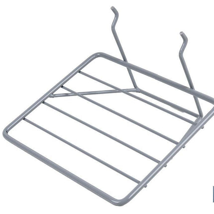 Soporte para sierras | Diseño ligero y funcional | Ideal para expositores | Color: gris claro | Medidas: 200 x 180 x 140 mm