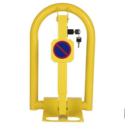 Bloqueo para parking con cerradura integrada | Barrera para plaza de aparcamiento en color amarillo