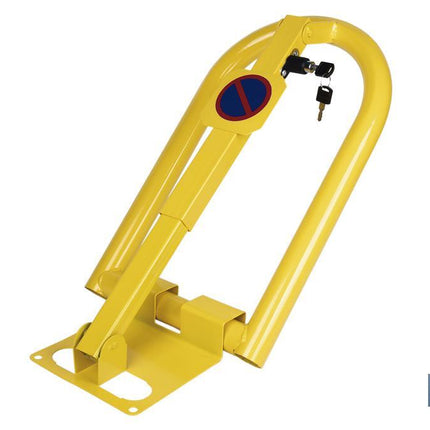 Bloqueo para parking con cerradura integrada | Barrera para plaza de aparcamiento en color amarillo