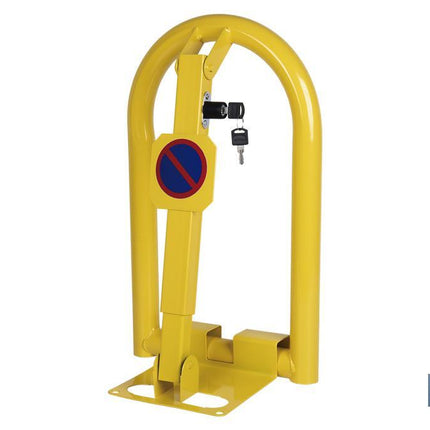 Bloqueo para parking con cerradura integrada | Barrera para plaza de aparcamiento en color amarillo