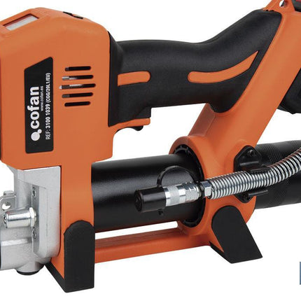 Pistola engrasadora a batería | Batería Li-ion 21 V 2 Ah | Presión máxima: 690 bar | Adecuada para cartuchos de 400 ml