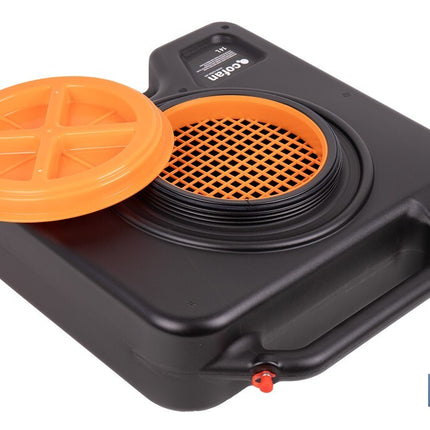 Recogedor de aceite usado | Capacidad: 14 litros | Material: HDPE | Bidón con tapa y filtro