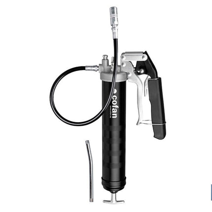 Bomba de engrase dual tipo pistola y palanca | Hasta 7000 PSI | Compatible con cartuchos de grasa de 400 g o carga a granel