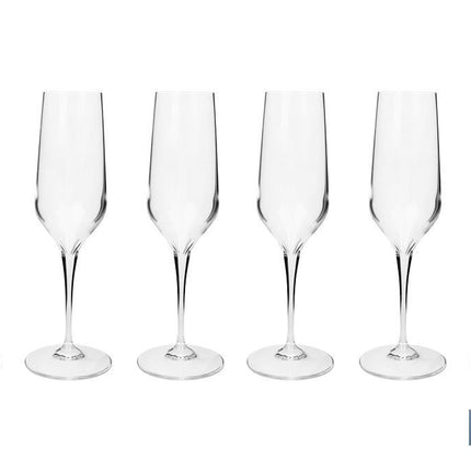 Pack de 6 copas de champagne Modelo Ágata | Capacidad: 23 cl | 100 % libres de plomo