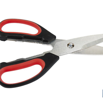 Tijeras de cocina multiusos con mango antideslizante | Hojas de acero inoxidable | Longitud: 21,5 cm | Perfectas para cortar, partir nueces y abrir botellas