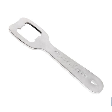 Abridor de botellas profesional | Material: acero cincado | Ideal para hostelería y uso doméstico | Medidas: 10,5 x 4 cm