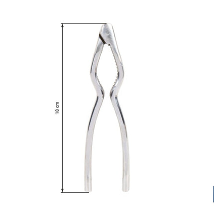 Cascanueces de acero inoxidable | Adecuado para frutos secos | Material: Acero inoxidable AISI 420 | Longitud: 18 cm