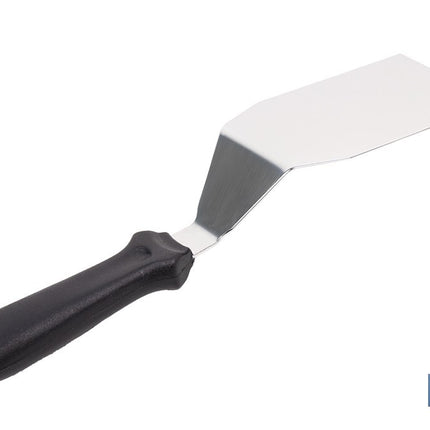 Espátula acodada de acero inoxidable | Perfecta para barbacoas, parrillas y planchas | Mango resistente y ergonómico