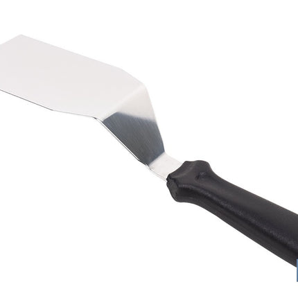Espátula acodada de acero inoxidable | Perfecta para barbacoas, parrillas y planchas | Mango resistente y ergonómico