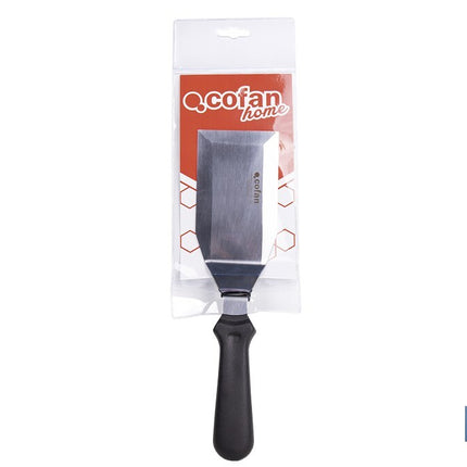 Espátula acodada de acero inoxidable | Perfecta para barbacoas, parrillas y planchas | Mango resistente y ergonómico