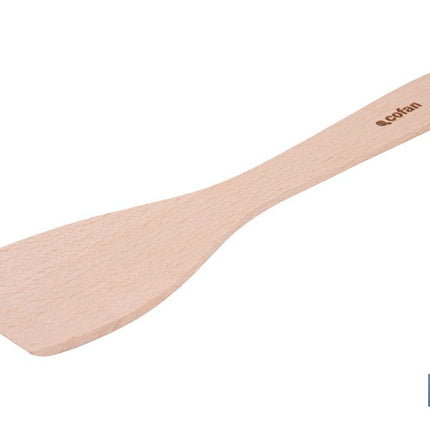 Paleta de madera de haya sin ranuras | Longitud: 30 cm | Ideal para remover y mezclar