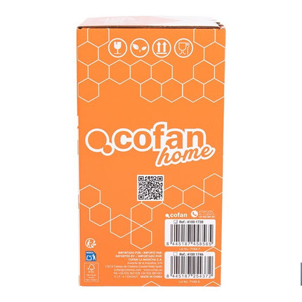 Bote de cocina de vidrio borosilicato | Tapa beige | Cierre a presión | Capacidad: 1 litro | Almacenaje de alimentos | Medidas: Ø10 x 18,6 cm