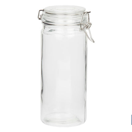 Set de 4 Frascos de Vidrio | Para Almacenamiento | Capacidad de 750 - 1150 - 1500 - 2100 ml