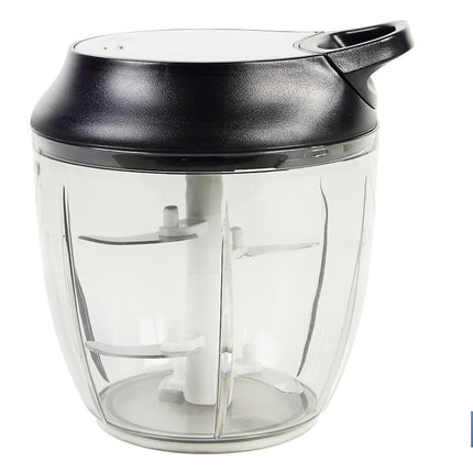 Picadora Manual de alimentos | Incluye Tapa y Accesorio Batidor | Capacidad 900 ml