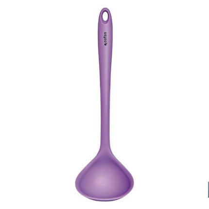 Set de 6 utensilios morados para cocina de la gama Vergini