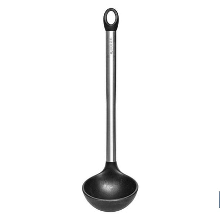 Cuchara Sopera Modelo Neige | Fabricada en Silicona con Mango Inox | Medida 32 cm | Resistente hasta 220ºC