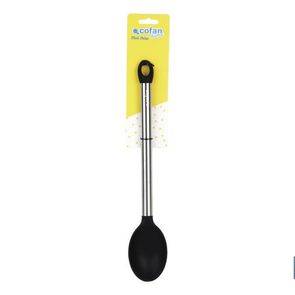Cuchara de Cocina Modelo Neige | Fabricada en Silicona con Mango inox | Medida 34 cm | Resistente hasta 220 °C