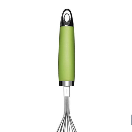 Batidor manual de Varillas Modelo Sena | Acero Inox con mango ABS | Color Verde | Medida 28,5 cm