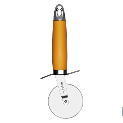 Cortapizza Modelo Sena | Fabricada en Acero Inox con Mango ABS | Color Naranja | Medida 21 cm