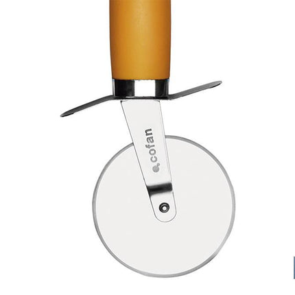 Cortapizza Modelo Sena | Fabricada en Acero Inox con Mango ABS | Color Naranja | Medida 21 cm