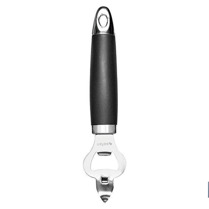 Abridor de Botellas Modelo Sena | Fabricado en Acero Inox con Mango ABS | Color Negro | Medida 18,5 cm