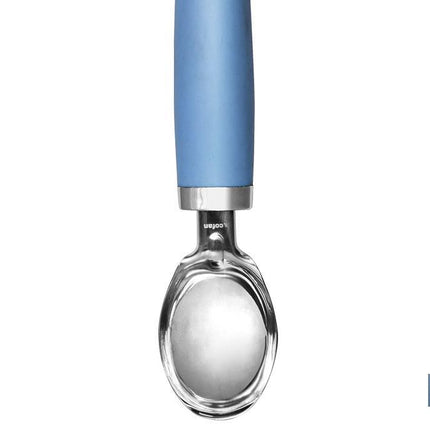 Cuchara de Helado Modelo Sena | Fabricado en Acero Inox con Mango ABS | Color Azul | Medida 18 cm