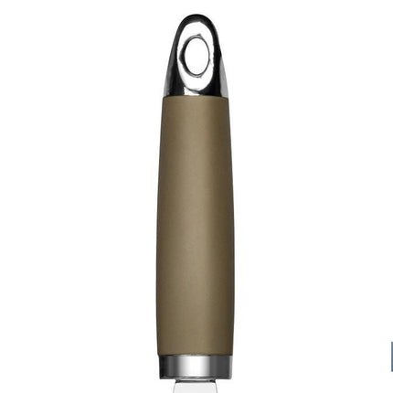 Pelador de Patatas Modelo Sena | Fabricado en Acero Inox con Mango ABS | Color Marrón | Medida 18 cm