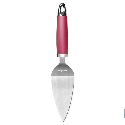 Paleta para Tartas Modelo Sena | Fabricada en Acero Inox con Mango ABS | Color Rojo | Medida 27 cm