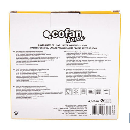 Set de 2 Fiambreras Cuadradas de Borosilicato | Modelo Bambú | Tapa de Bambú | Capacidad 520-800 ml