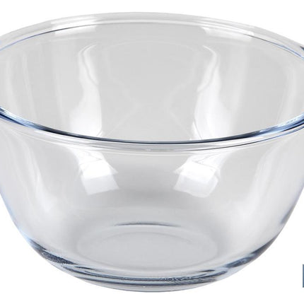 Set de 2 Ensaladeras redondas de borosilicato Modelo Baritina I Capacidad: 800 ml - 2700 ml | Dos boles con diferentes medidas