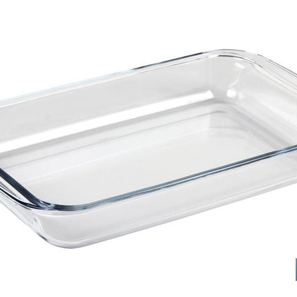 Set de 3 fuentes rectangulares de borosilicato Modelo Baritina I Capacidad: 1600 ml - 2200 ml - 3000 ml